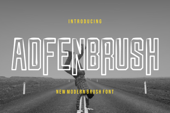 Adfenbrush: A Bold, Modern Display Font for Small Business Branding