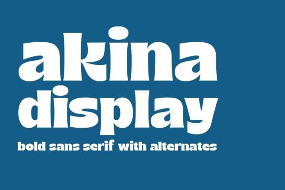 Akina: A Playful Serif Display Font for Warm, Confident Headlines