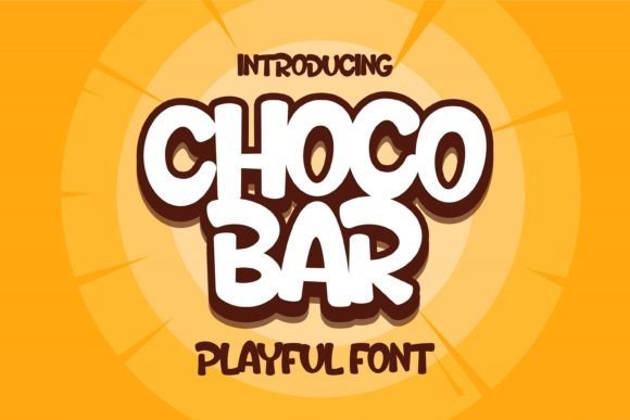 Choco Bar: A Playful Display Font for Campaign Headlines