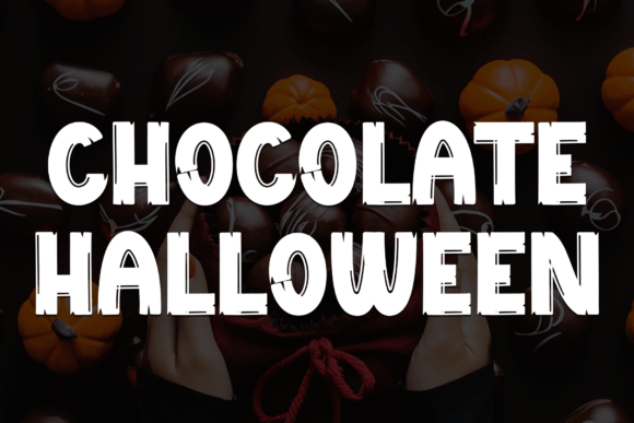 Chocolate Halloween: A Playful Display Font for Spooky-Made Goods