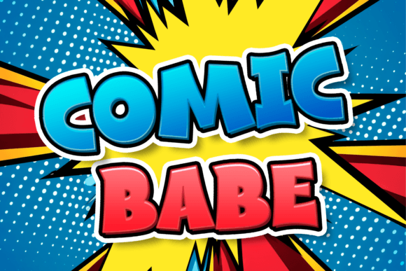 Comic Babe: A Bold Display Font for Superhero Craft Projects