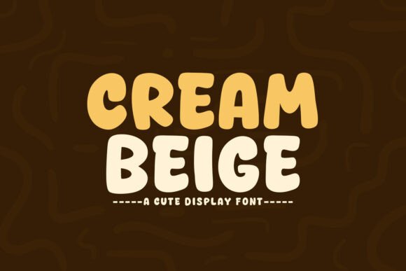 Cream Beige: A Warm, Polished Display Font for Small Business Branding
