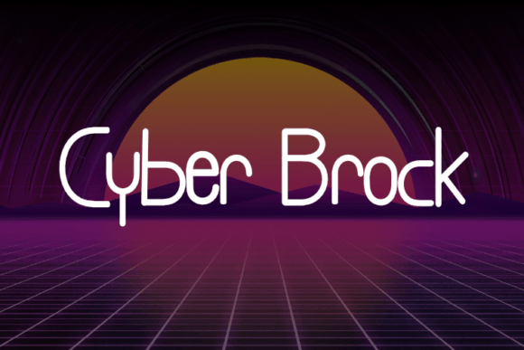 Cyber Brock: A Display Font for Editorial Impact