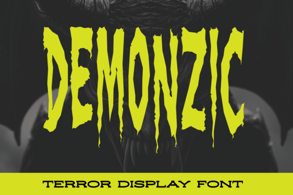 Demonzic: A Display Font for Editorial Horror & Atmospheric Branding
