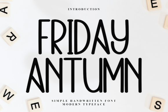 Friday Antumn: A Festive Display Font That Lifts Your Brand