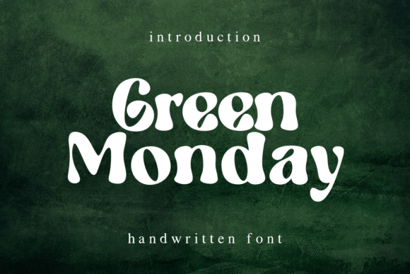 Green Monday: A Handwritten Display Font That Feels Human Online