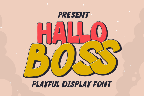 Hallo Boss: A Playful Display Font for Handmade Labels & Printables
