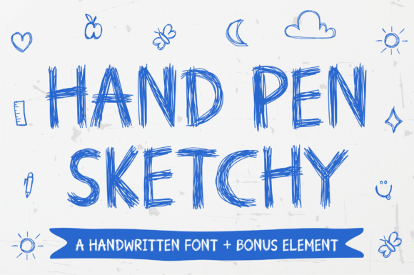 Hand Pen Sketchy: A Playful Display Font for Campaign Energy