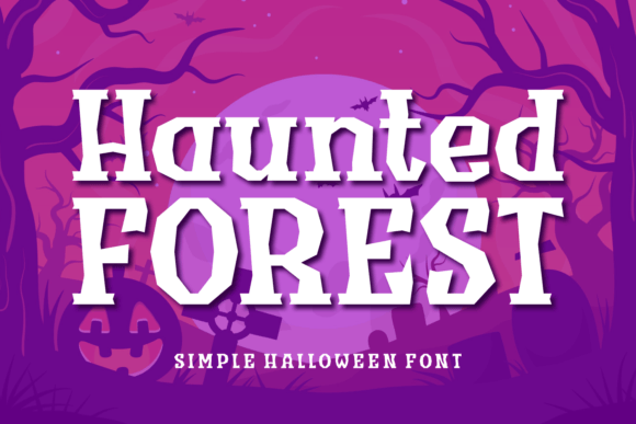 Haunted Forest: A Halloween Display Font That Grabs Attention