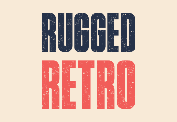 Rugged Retro: A Display Font That Feels Like Homegrown Charm