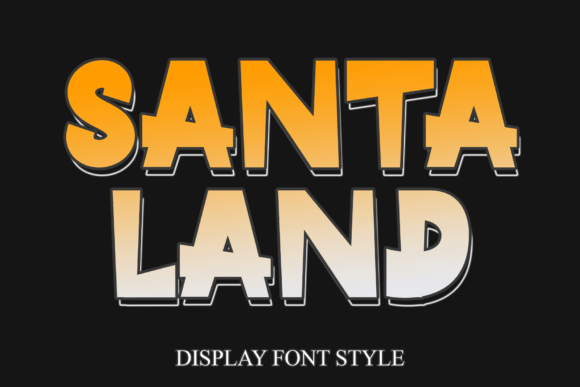 Santaland Display Font for Handmade Creators