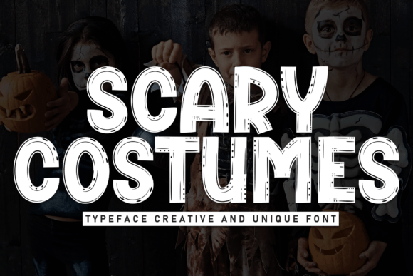 Scary Costumes: A Playful Display Font for Joyful Digital Branding