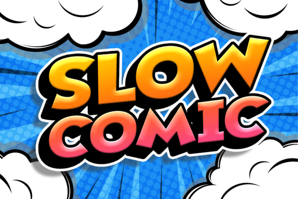 Slow Comic: A Playful Display Font for Editorial Charm