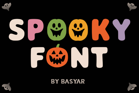 Spooky Font: A Playful Display Typeface for Halloween Web Design