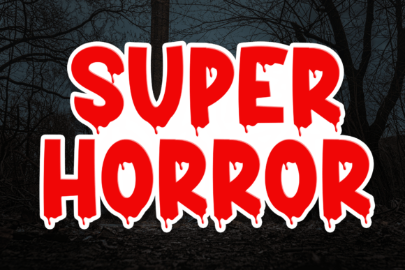 Super Horor: A Display Font That Lifts Your Headlines With Magic