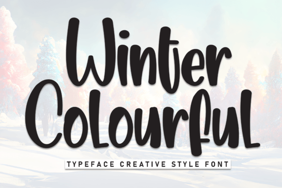 Winter Colourful: A Friendly Display Font for Small Business Branding